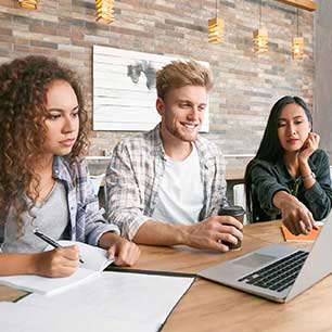 teacher reading a book
